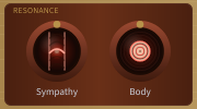 The Resonance panel — Sympathy and Body