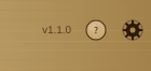 The title bar with the ? help toggle engaged, beside the ⚙ Settings button